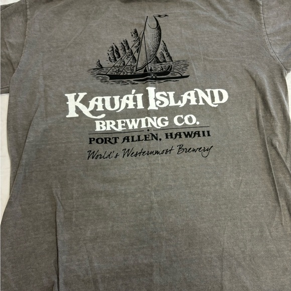 CRAZY SHIRTS - Kauai Island Brewing Company Charcoal Gray Tee Shirt - XL - Picture 5 of 9